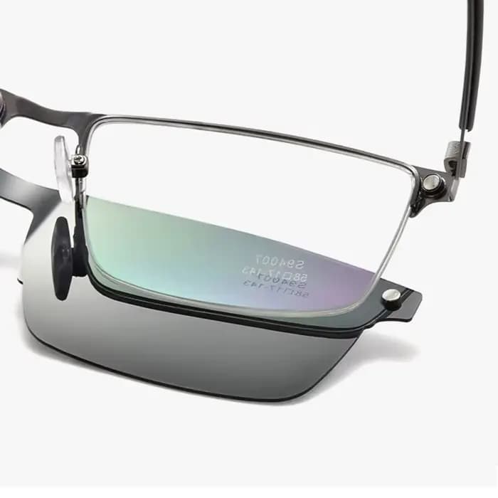 Gmei – cadre de lunettes optique Semi-sans bords pour hommes