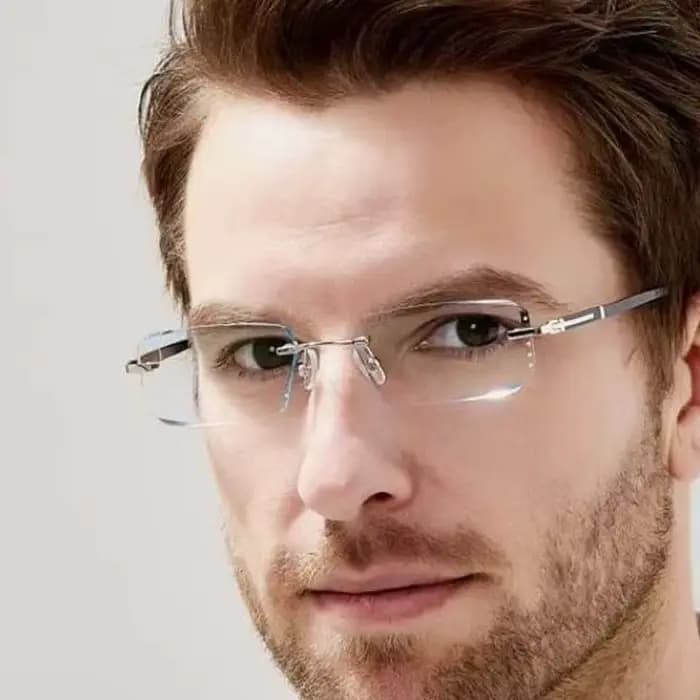 Lunettes de myopie photochromiques d'affaires pour hommes