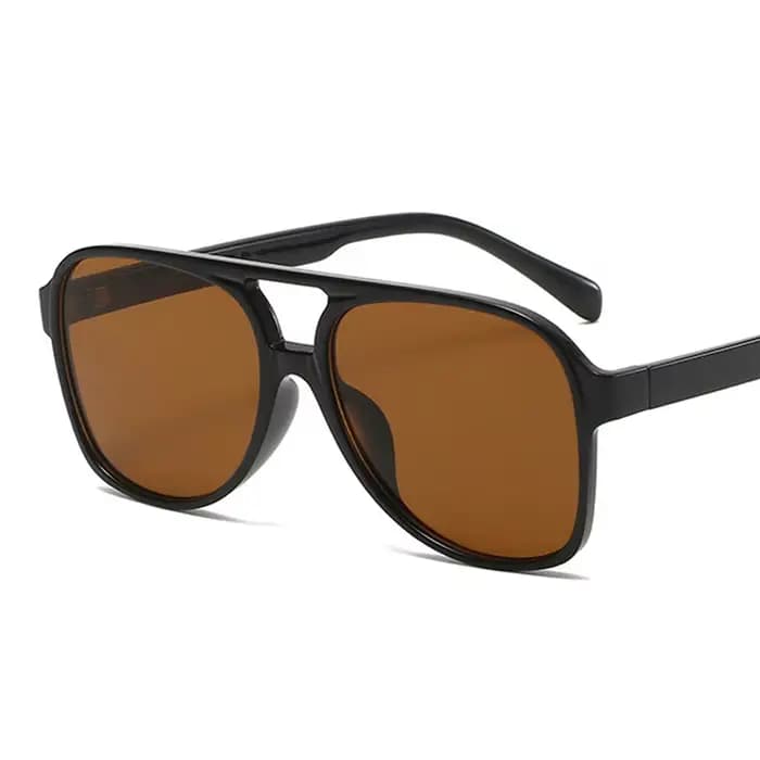 Lunettes de soleil vintage à double pont pour femme