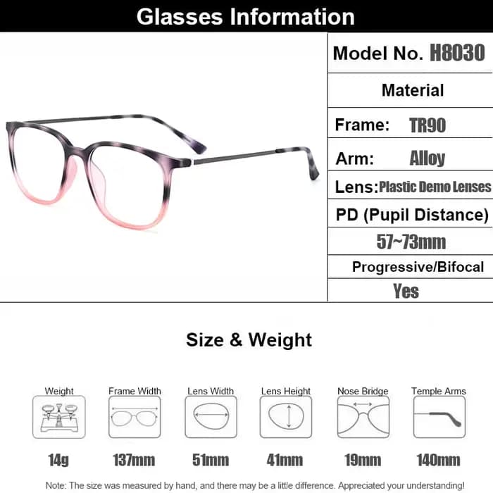 Gmei Optical-Lunettes Chimovales ultra-légères pour femmes