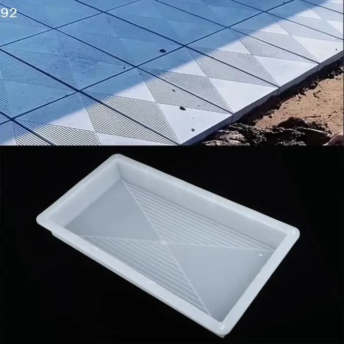 Moule en plastique pour la production de dalles de pavage carrées, de carreaux de jardin, de carreaux d'art antique, de carreaux de sol en béton antidérapants pour cour