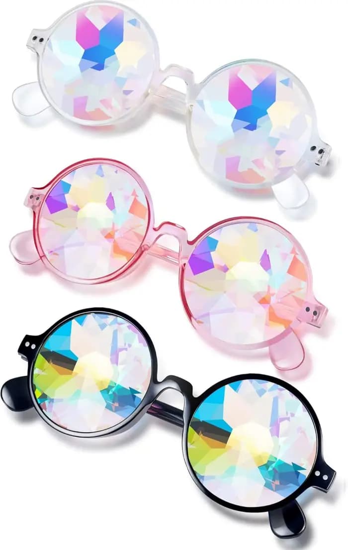 Lunettes de kaleidoscope pour festivals