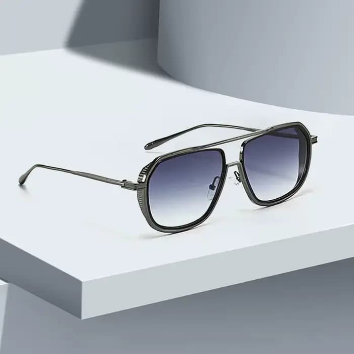 Lunettes de soleil carrées plein cadre pour femmes