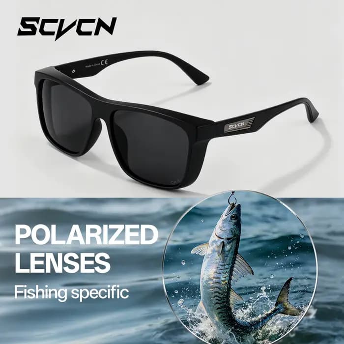 Lunettes de soleil polarisées SCVCN pour la pêche