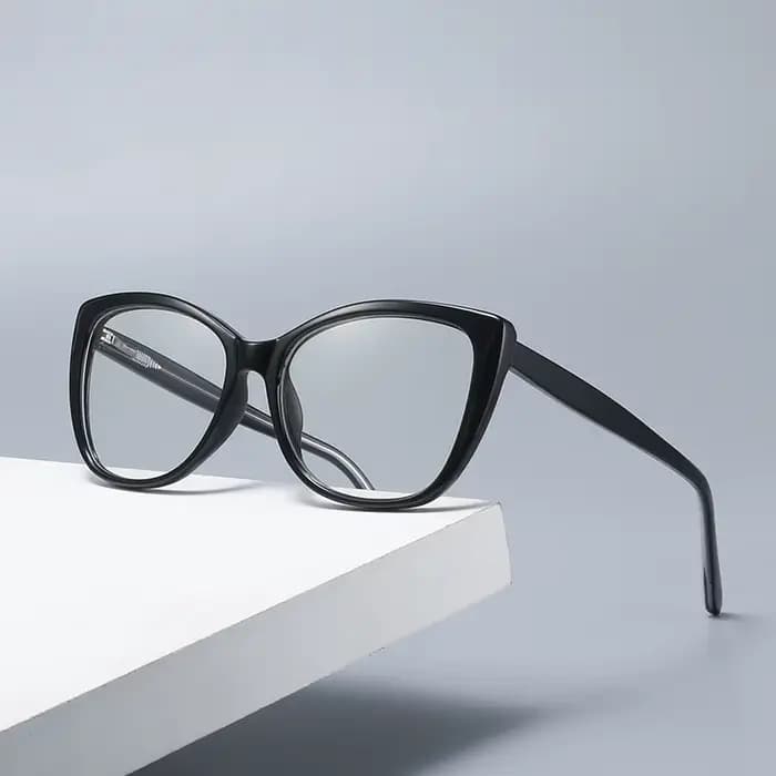 Gmei optique mode femmes lunettes oeil de chat cadre Transparent clair femme myopie Prescription