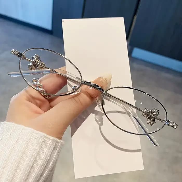 Lunettes anti-lumière bleue ovales coréennes pour femmes et hommes