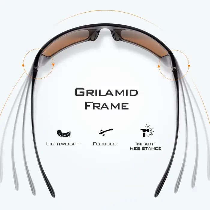 Huzzah Lunettes de soleil de sport polarisées pour hommes et femmes