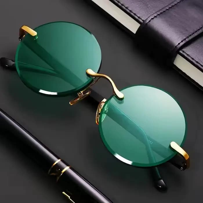 Lunettes de soleil rondes Vintage pour hommes et femmes