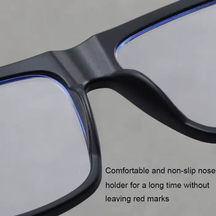 Lunettes de myopie à jambe plate en grain de bois
