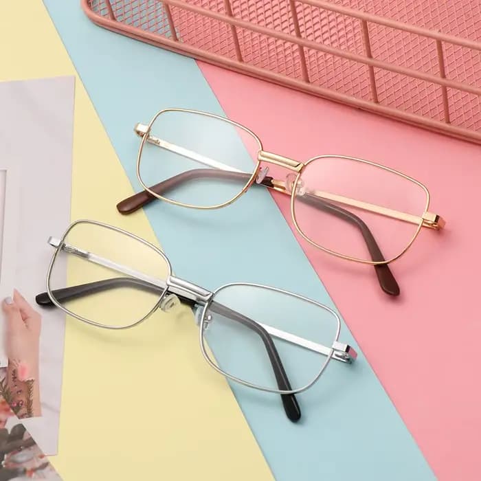 Lunettes de Lecture en Verre Véritable pour Homme, Monture Carrée Complète Anti-rayures pour Femme, Presbyte, Dioptrie, 1,5, 2,0, 2,5
