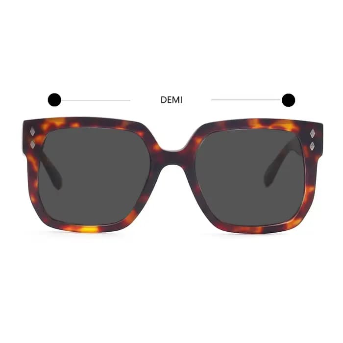 Acétate Vintage tortue carré lunettes De soleil pour hommes femmes nuances polarisées grand cadre