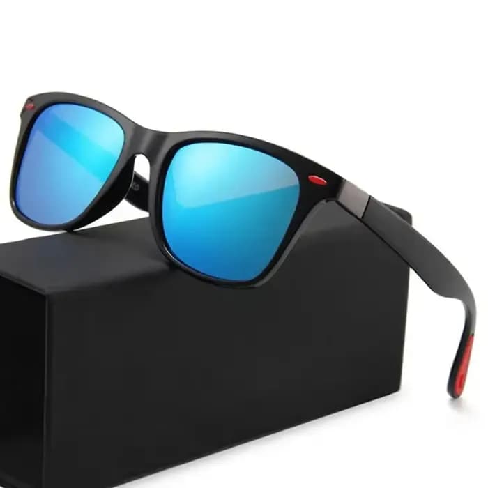 Lunettes de soleil de sport à monture carrée pour hommes et femmes pour la conduite en plein air
