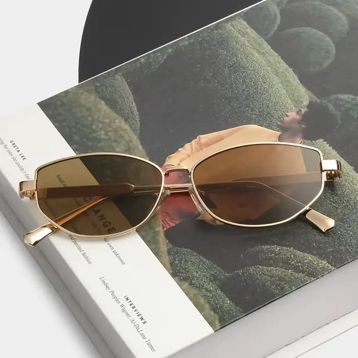 Petites lunettes de soleil œil de chat Vintage pour femmes et hommes