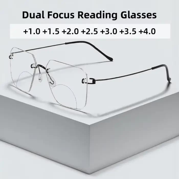 Lunettes de lecture à double mise au point pour un usage proche et lointain pour hommes et femmes
