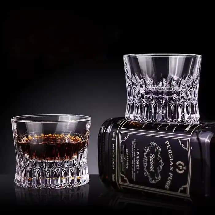 Verres à vin à fond épais, verres à whisky créatifs, verres à cocktail élégants, tasses à mojito pour fête, accessoires de bar pour fête, lot de 2