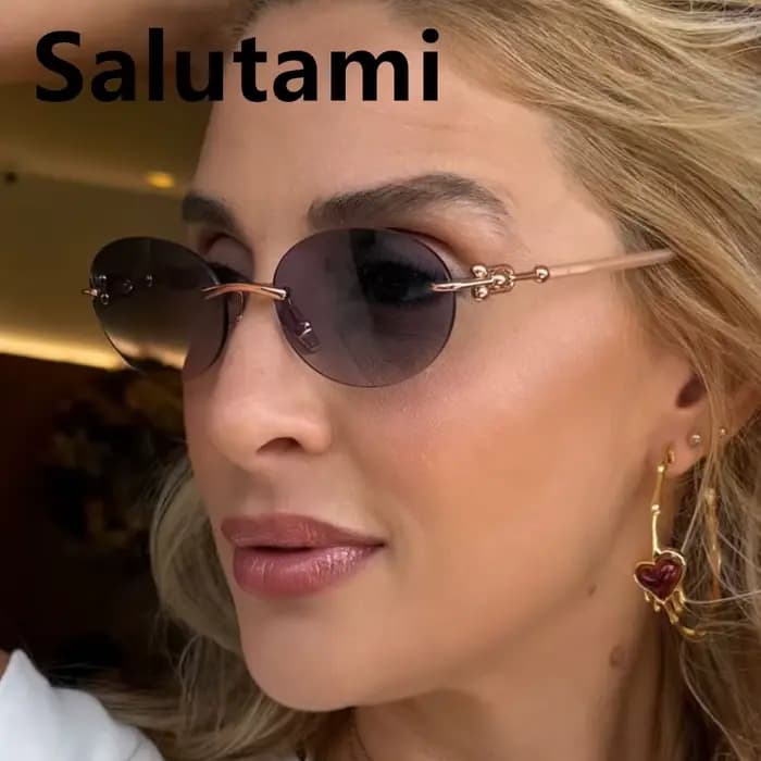 Lunettes de soleil vintage sans monture