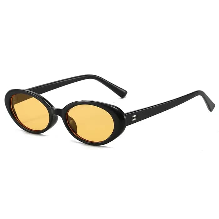 Lunettes de soleil ovales rétro vintage pour femme