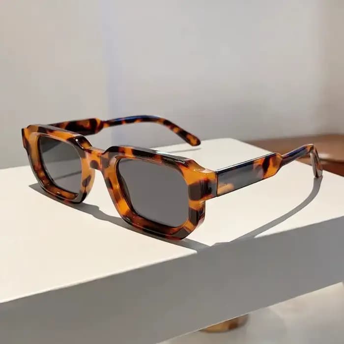 Ensemble combiné pour homme, lunettes de mode neuves, lunettes carrées rétro, décoration, personnalité tendance, adaptées à un usage quotidien
