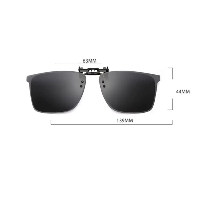 Lunettes de soleil polarisées avec clip pour myopie