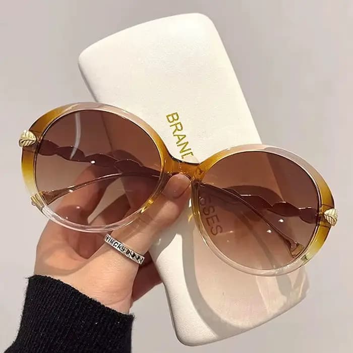 Lunettes de soleil rondes de style Ins