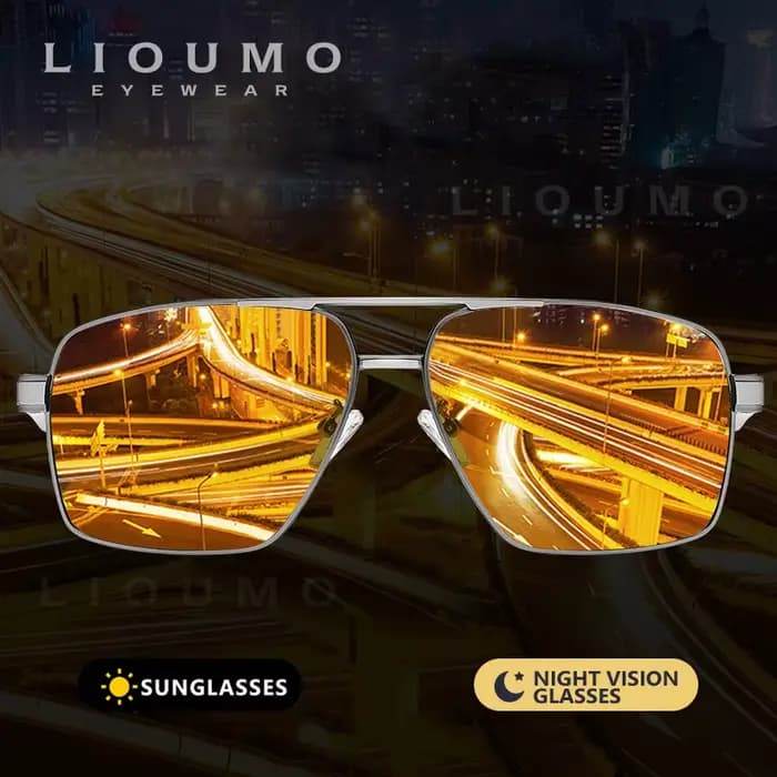 LIOUMO lunettes de soleil photochromiques intelligentes hommes