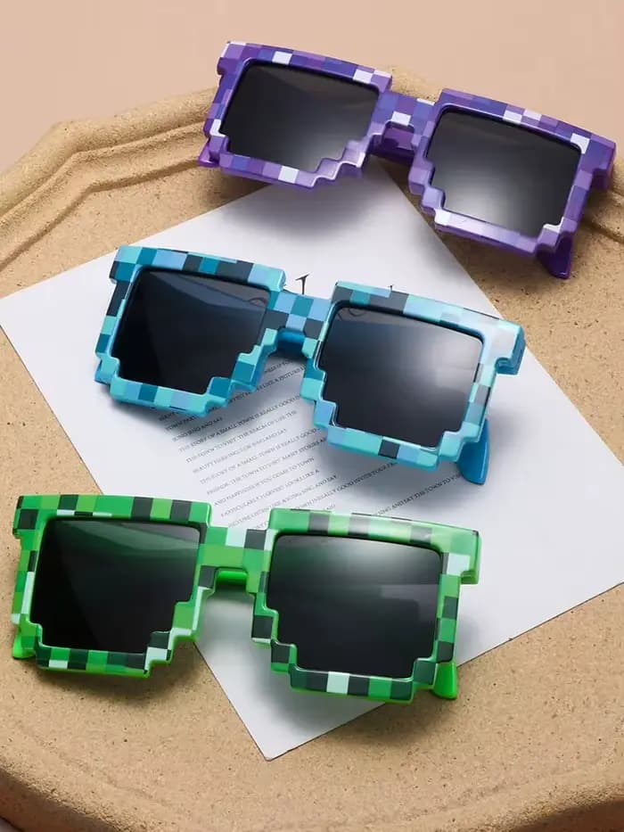 Lunettes de soleil carrées drôles pour enfants