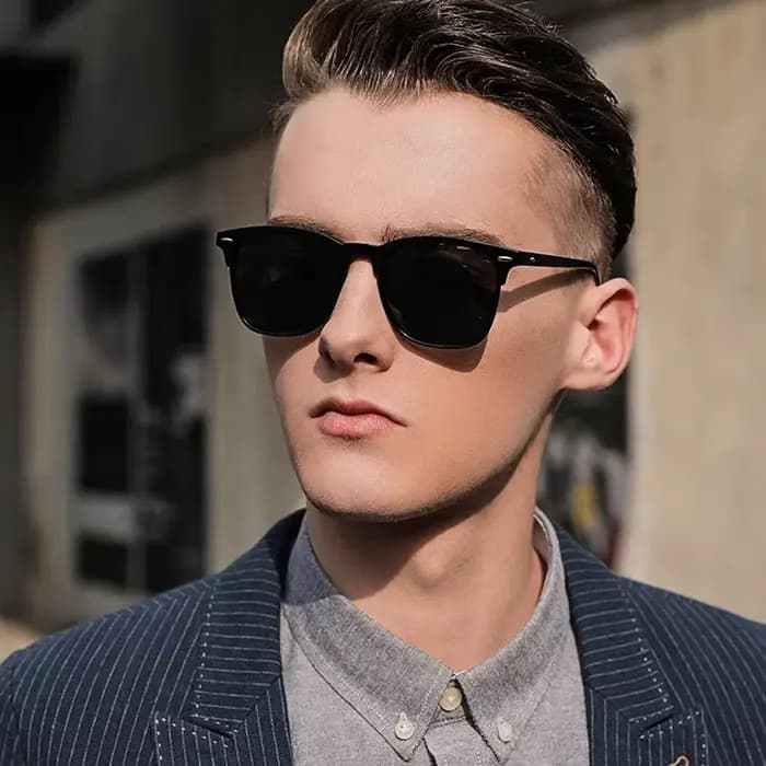 Nouvelles lunettes de soleil polarisées classiques Vintage hommes