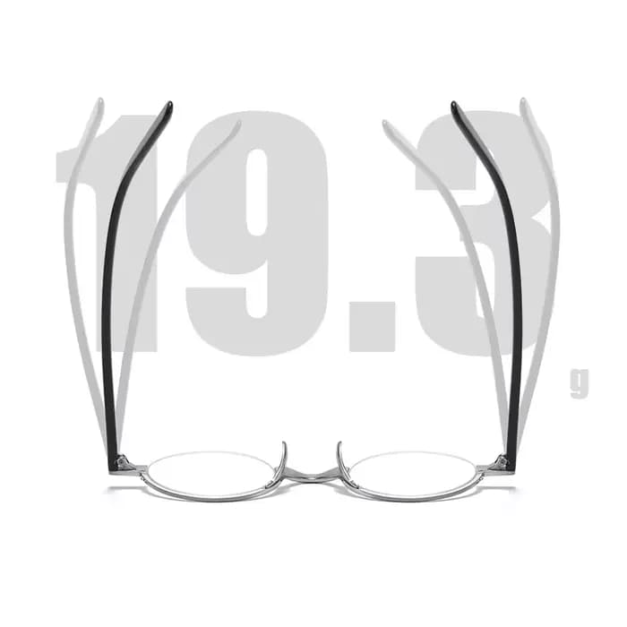 Lunettes demi-monture en titane pour hommes