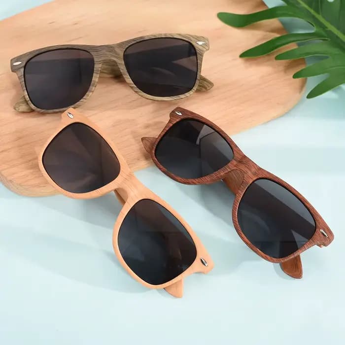 Lunettes de soleil en bois de bambou pour hommes et femmes