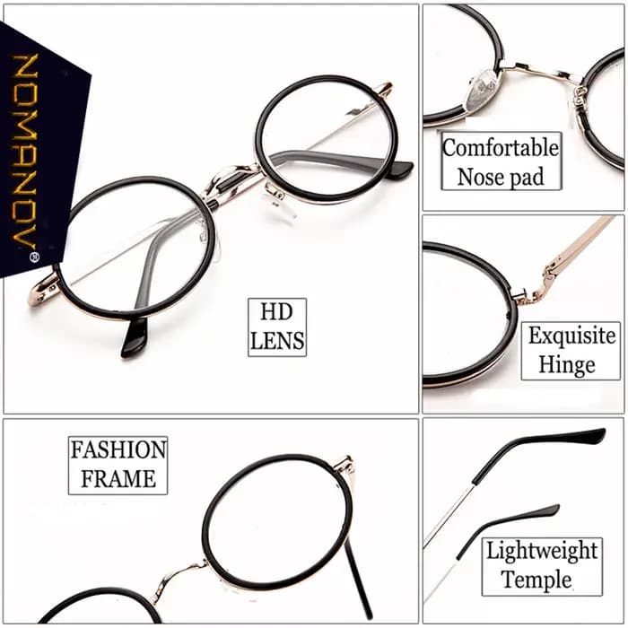 Lunettes de lecture rondes rétro pour hommes et femmes