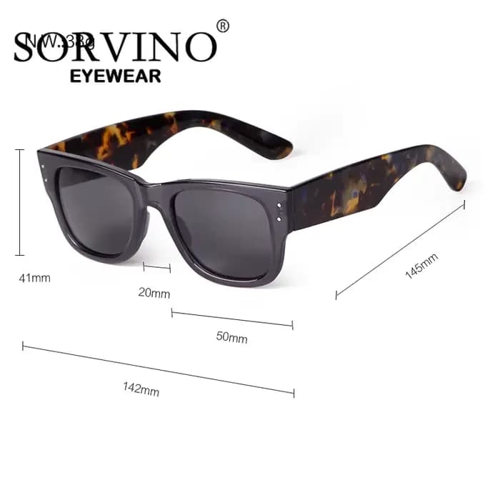 SORVINO lunettes de soleil carrées à la mode pour femmes et hommes rétro Vintage années 70
