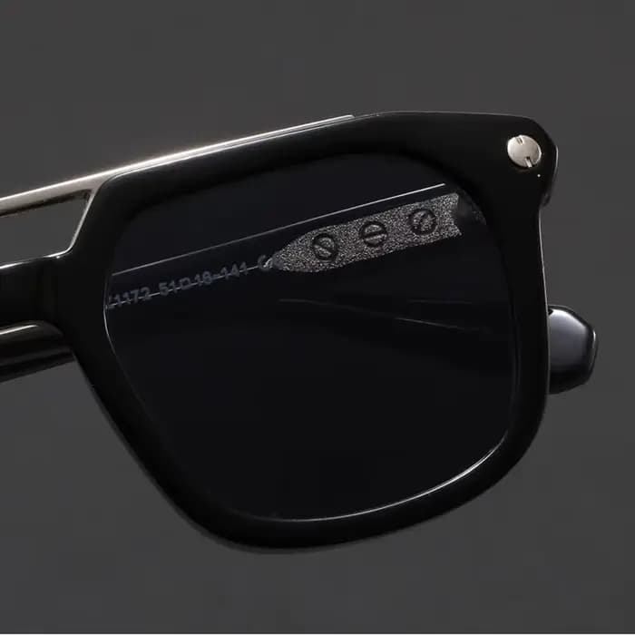Lunettes de soleil carrées vintage camouflage double pont pour femmes et hommes