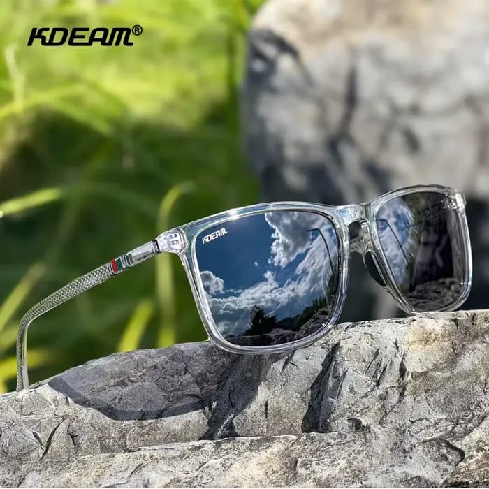 Lunettes de soleil polarisées KDEAM taille XL extra large pour hommes