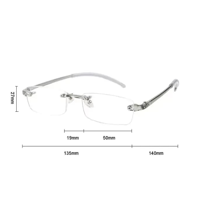 Lunettes de myopie sans monture vintage pour hommes et femmes