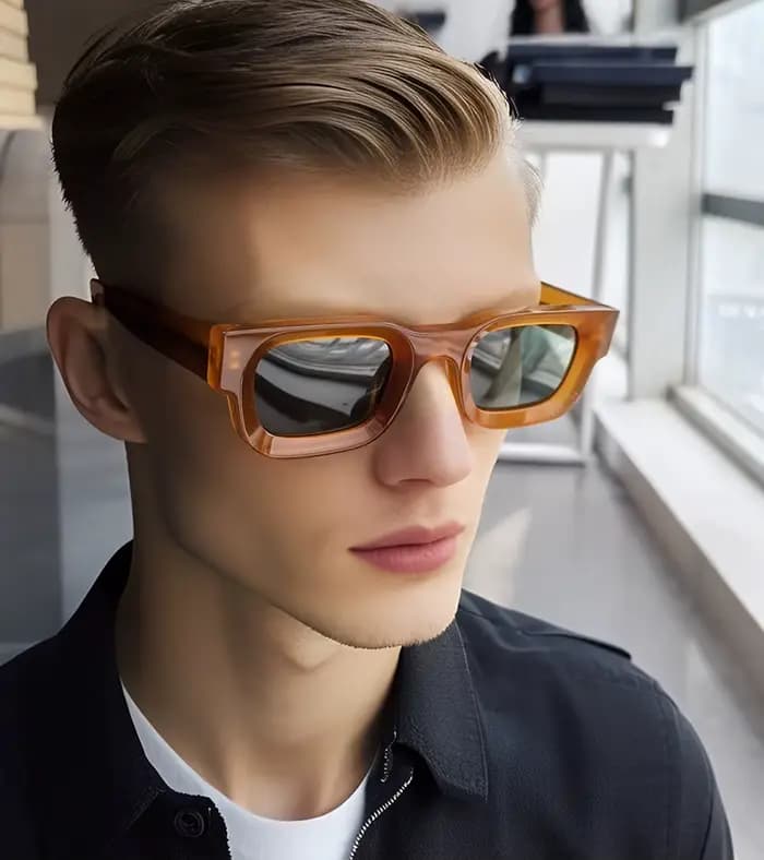 Marque Designer rue lunettes De soleil hommes Oliver vert acétate