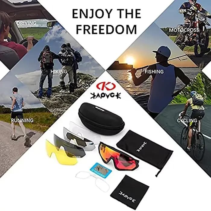 Lunettes de soleil de cyclisme polarisées pour hommes et femmes