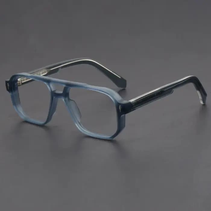 Lunettes de soleil rétro à double pont pour hommes
