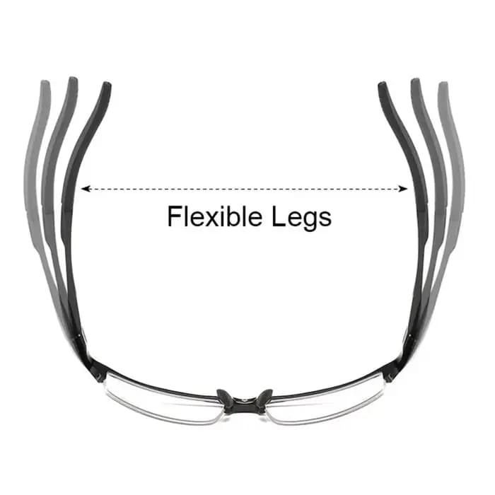 Monture de lunettes optiques demi-jante pour hommes
