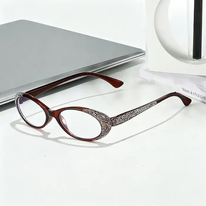 Lunettes de lecture de luxe pour femmes avec diamants