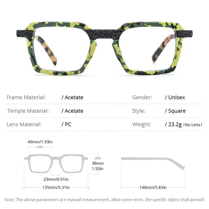 HEPIDEM mat acétate lunettes cadre hommes marque Design carré