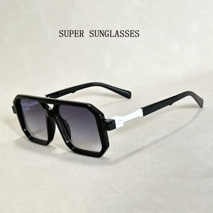 2024 lunettes De soleil carrées pour hommes Vintage mode