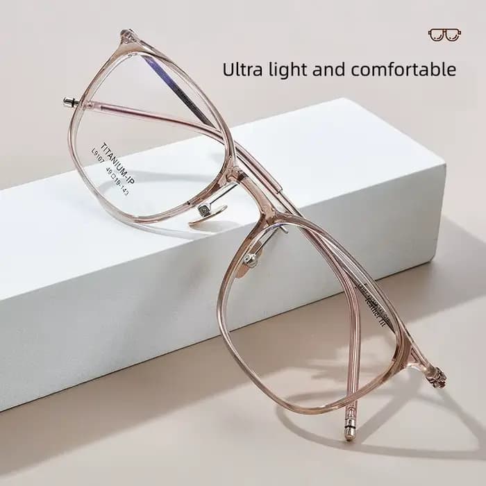 FIRADA mode lunettes confortables Vintage carré titane