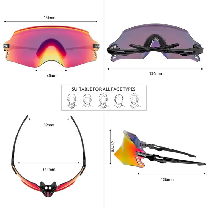 Lunettes de soleil de cyclisme pour hommes et femmes