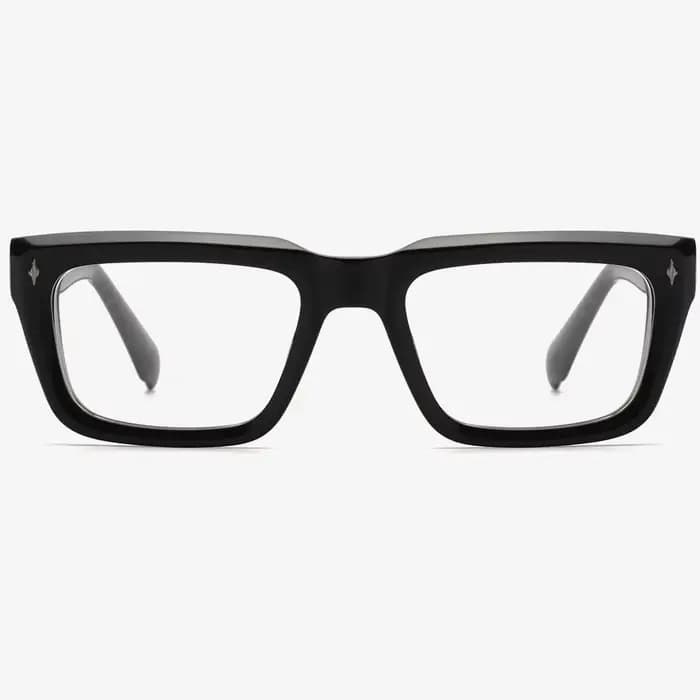 Lunettes en acétate à monture épaisse pour hommes