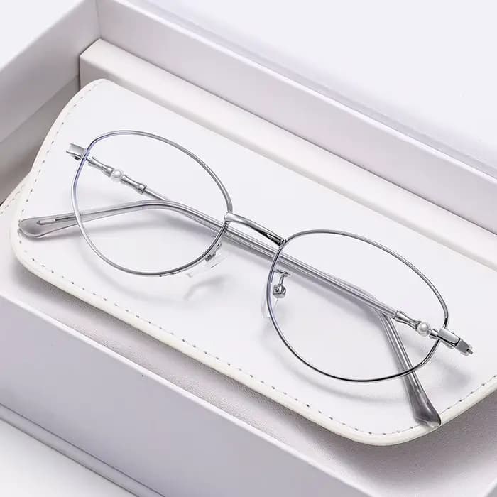 Lunettes de presbytie ovales avec monture en métal