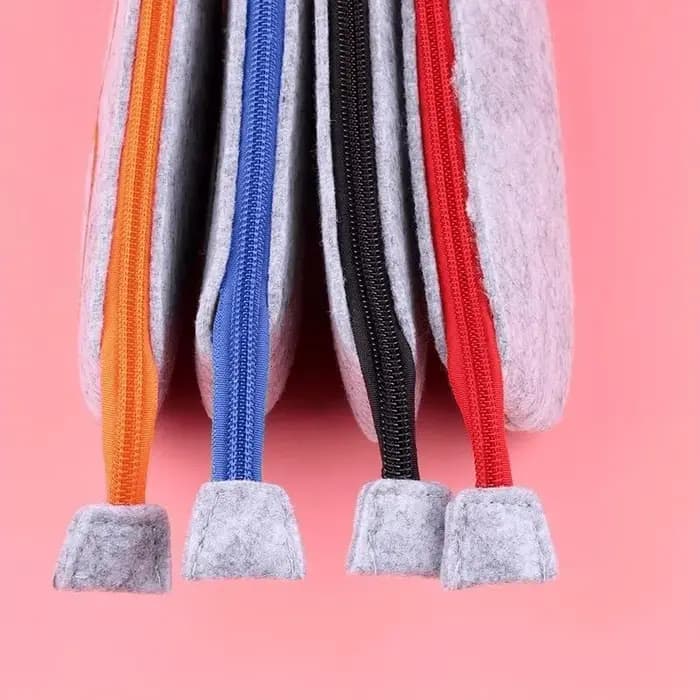 1 pochette élégante en feutre pour lunettes – Étui portable et durable avec fermeture éclair