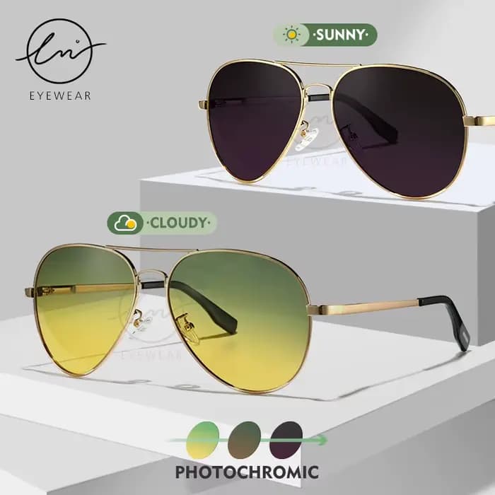 Lunettes de soleil photochromiques de qualité LM pour hommes et femmes
