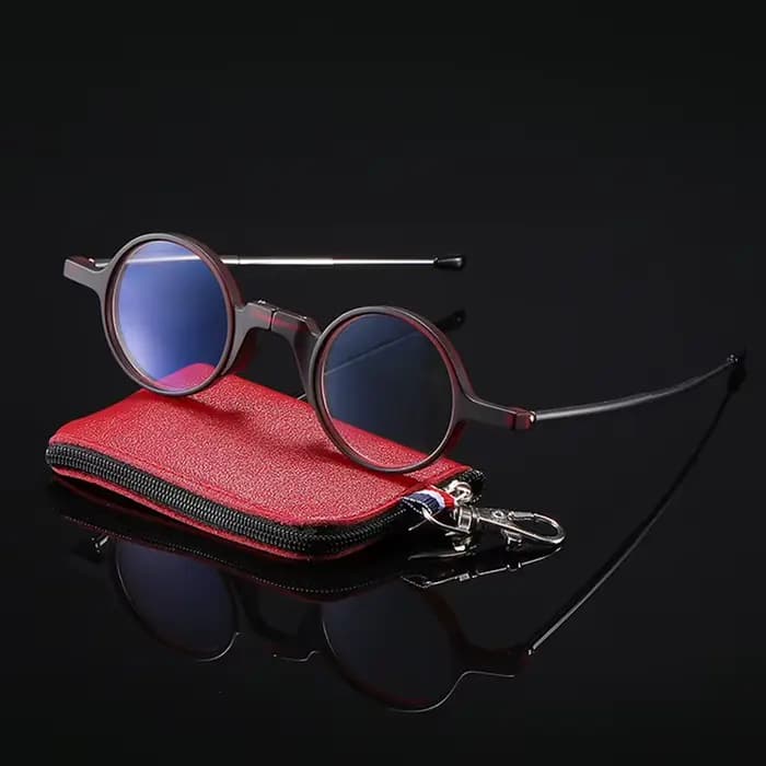 Lunettes de lecture rondes pliables à la mode pour femmes