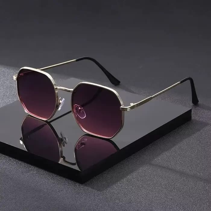 Nouveau Vintage carré géométrique cadre lunettes de soleil femmes