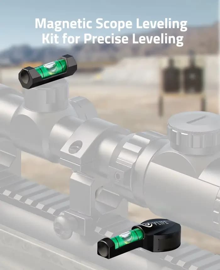 CVLIFE – Kit de nivellement de niveau de portée avec Bases magnétiques, niveau à bulle haute visibilité pour accessoires optiques, système de nivellement
